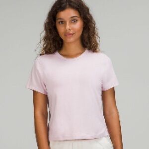 Pink classic-fit Cotten-blend t-shirt size 2